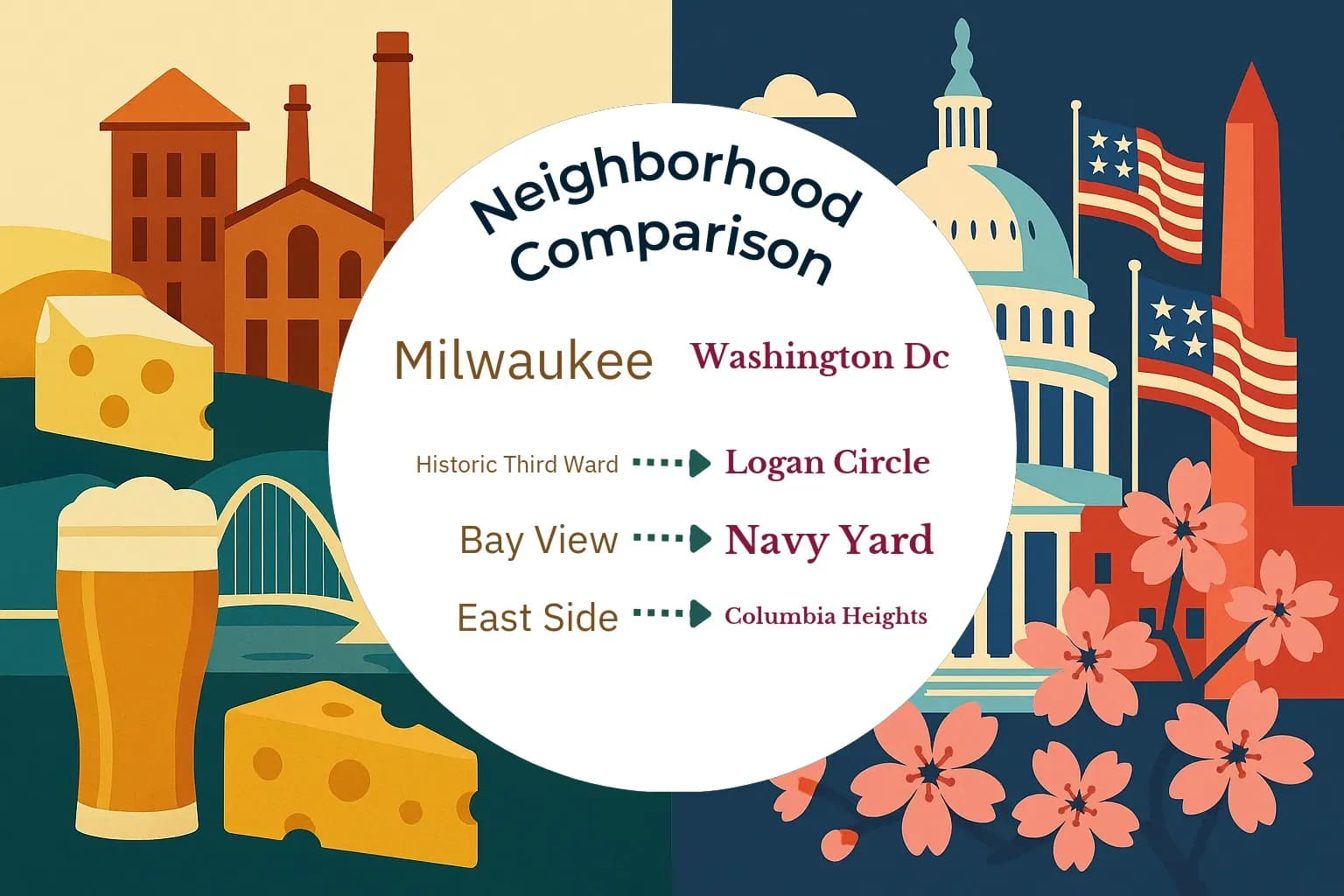 Milwaukee vs Washington DC Neighborhood Comparison
