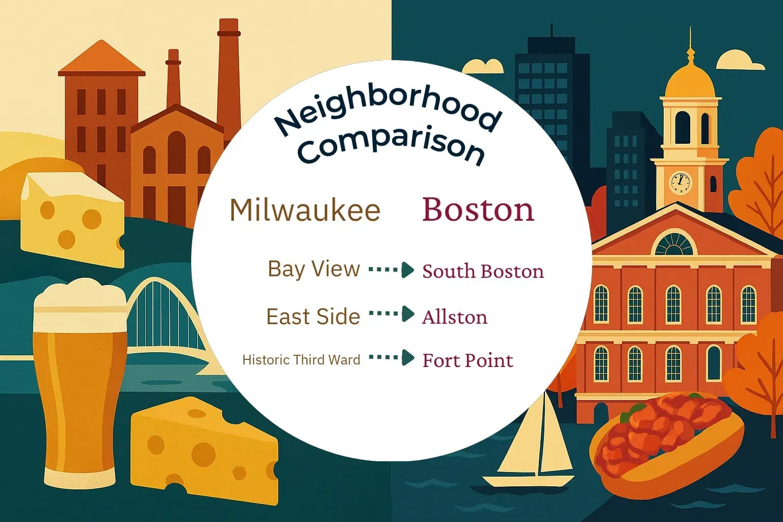 Milwaukee vs Boston Neighborhood Comparison