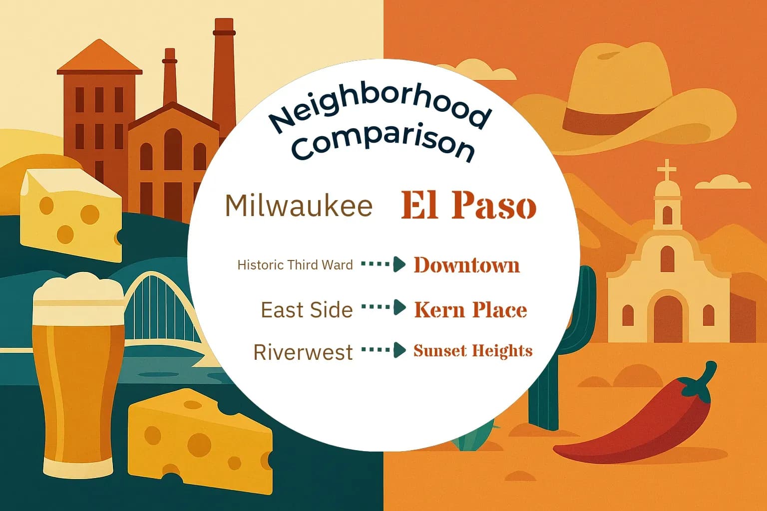 Milwaukee vs El Paso Neighborhood Comparison