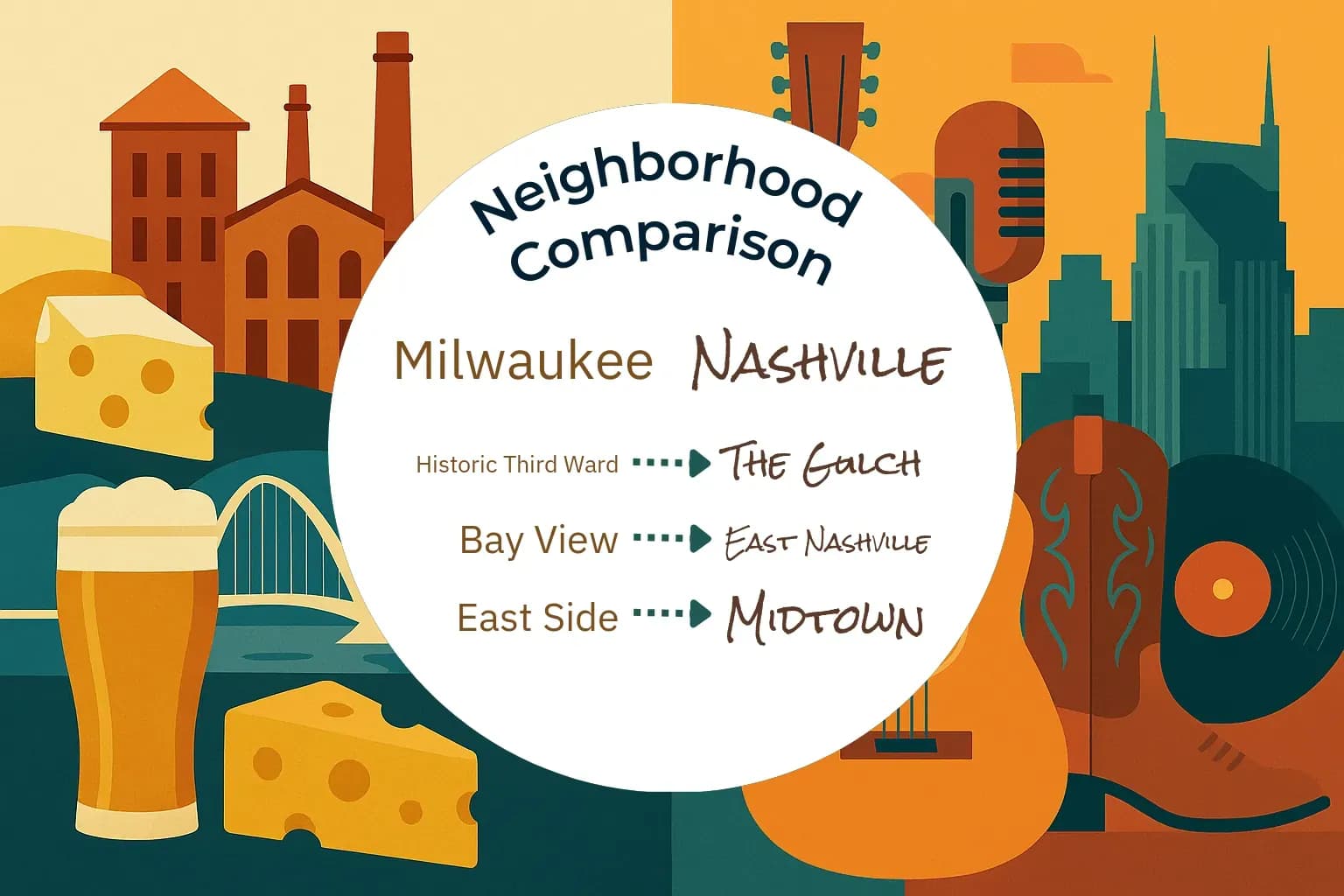 Milwaukee vs Nashville Neighborhood Comparison