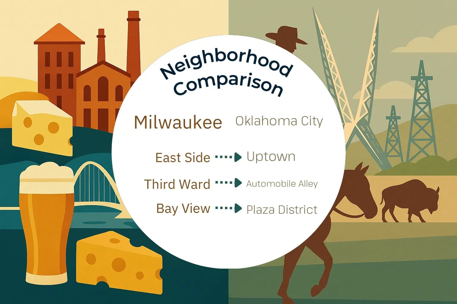 Milwaukee vs Oklahoma City Neighborhood Comparison