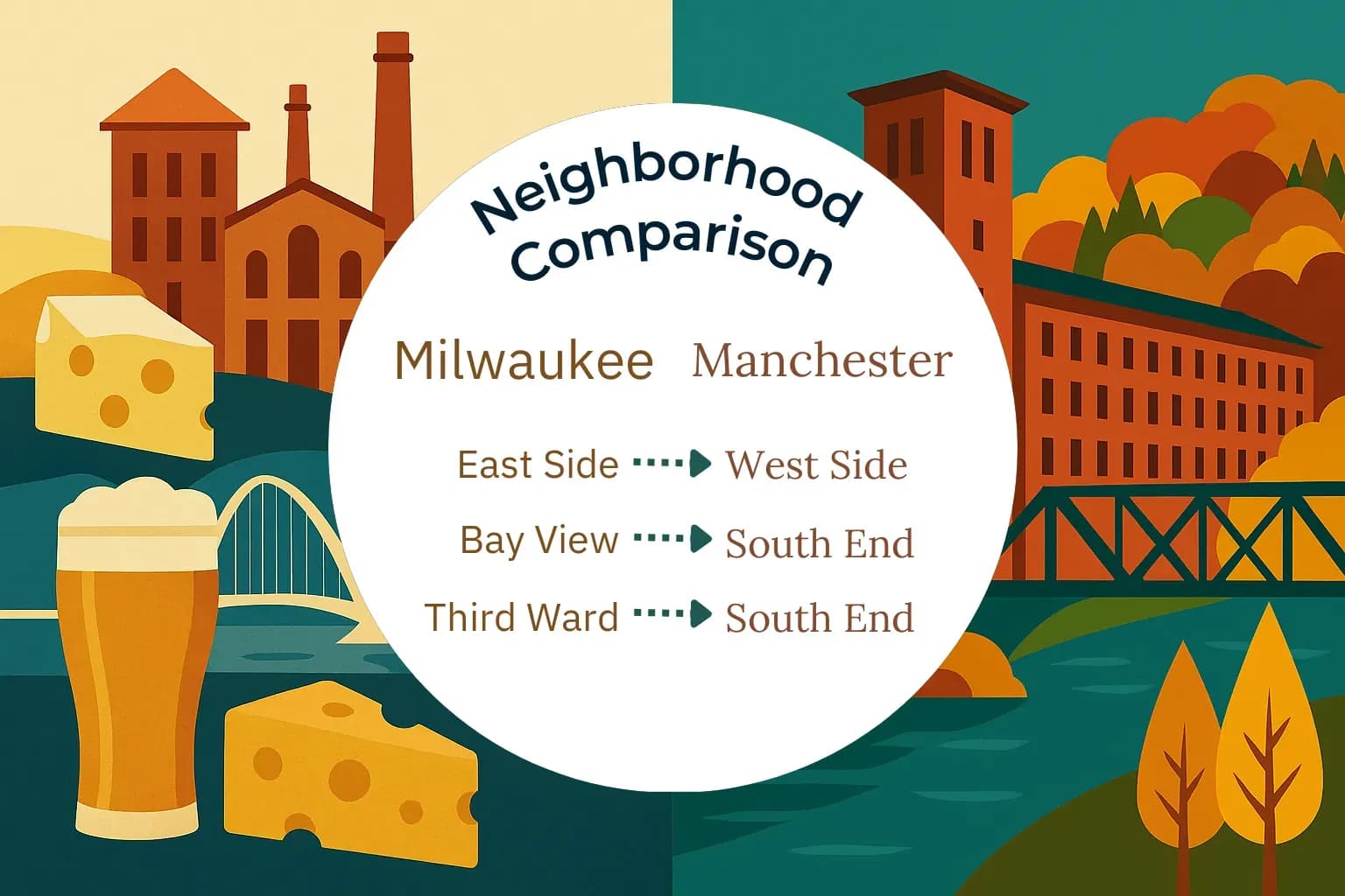 Milwaukee vs Manchester Neighborhood Comparison