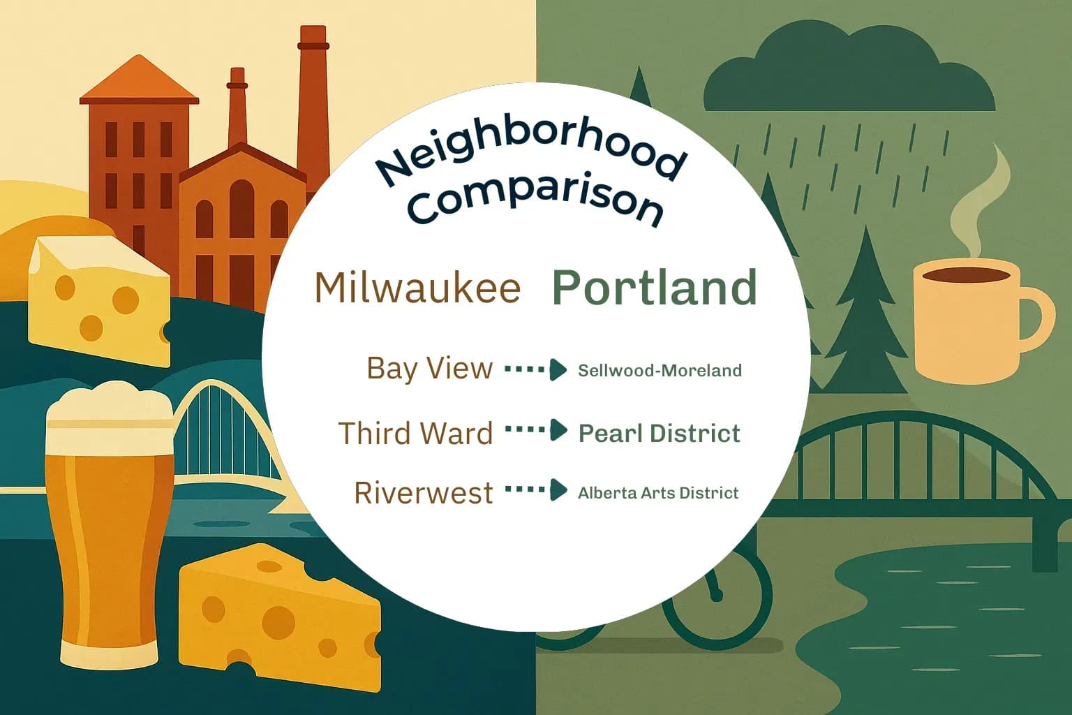 Milwaukee vs Portland Neighborhood Comparison