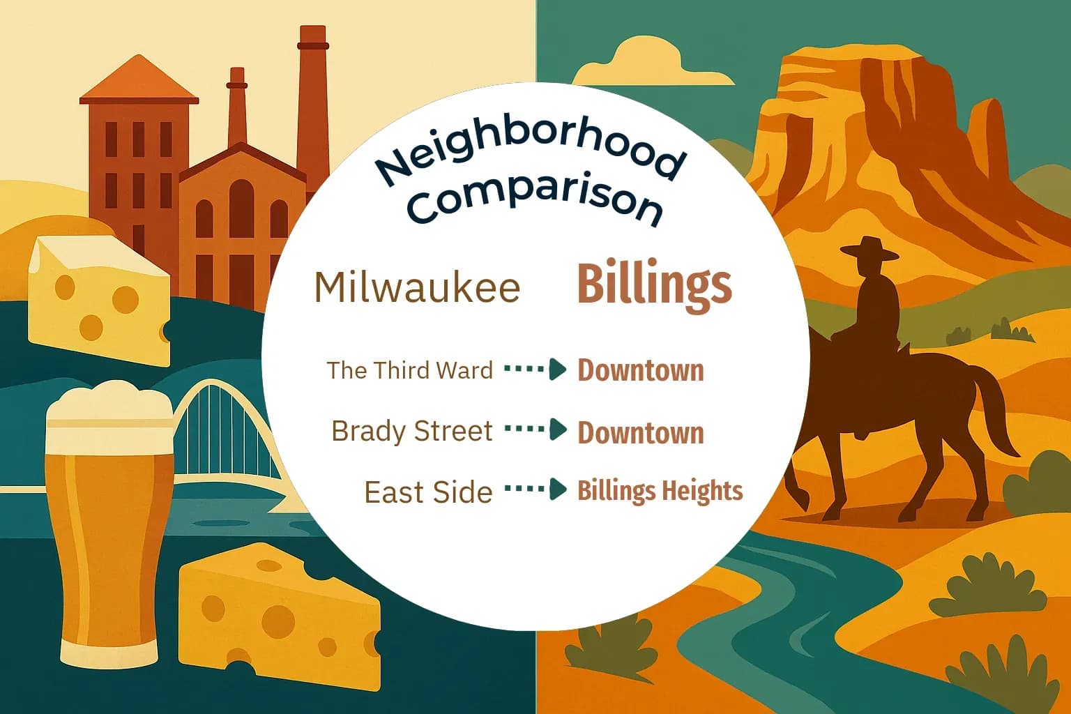 Milwaukee vs Billings Neighborhood Comparison