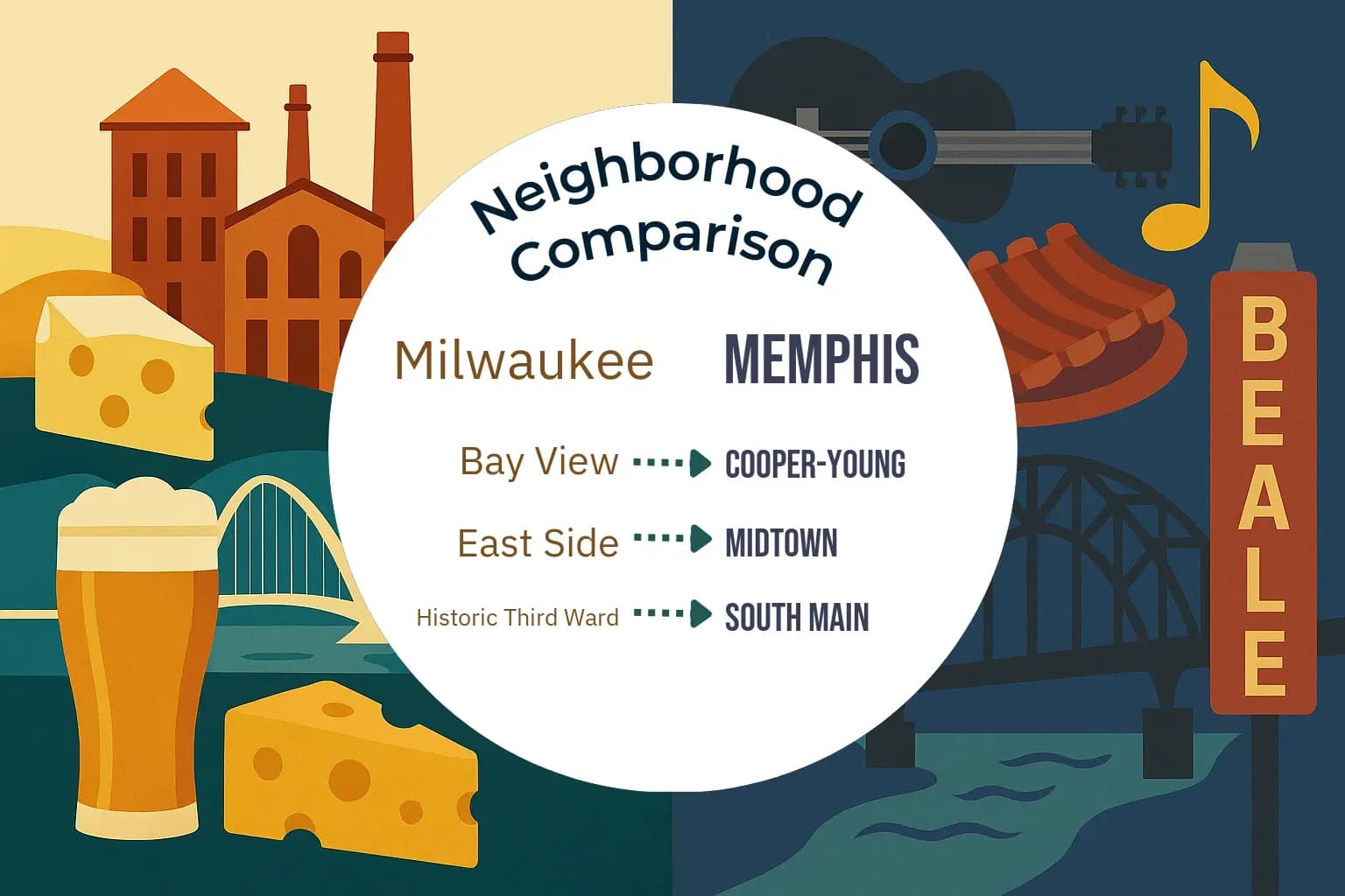 Milwaukee vs Memphis Neighborhood Comparison