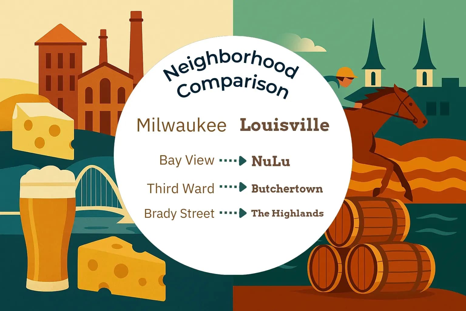Milwaukee vs Louisville Neighborhood Comparison
