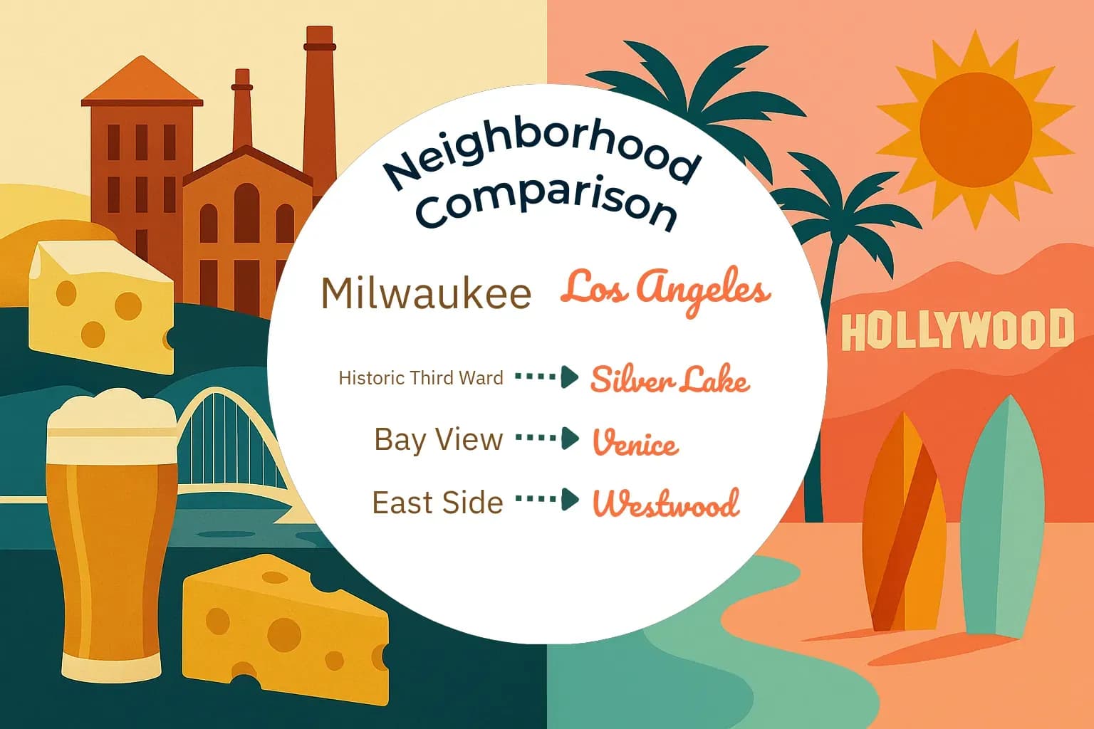 Milwaukee vs Los Angeles Neighborhood Comparison