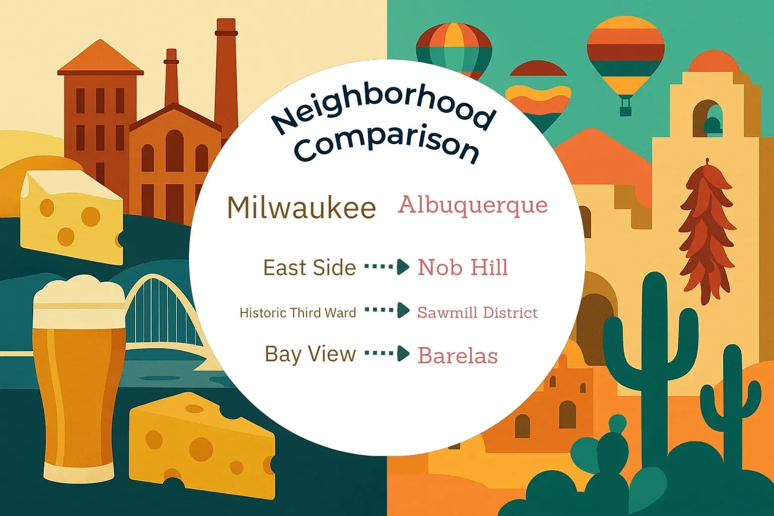 Milwaukee vs Albuquerque Neighborhood Comparison