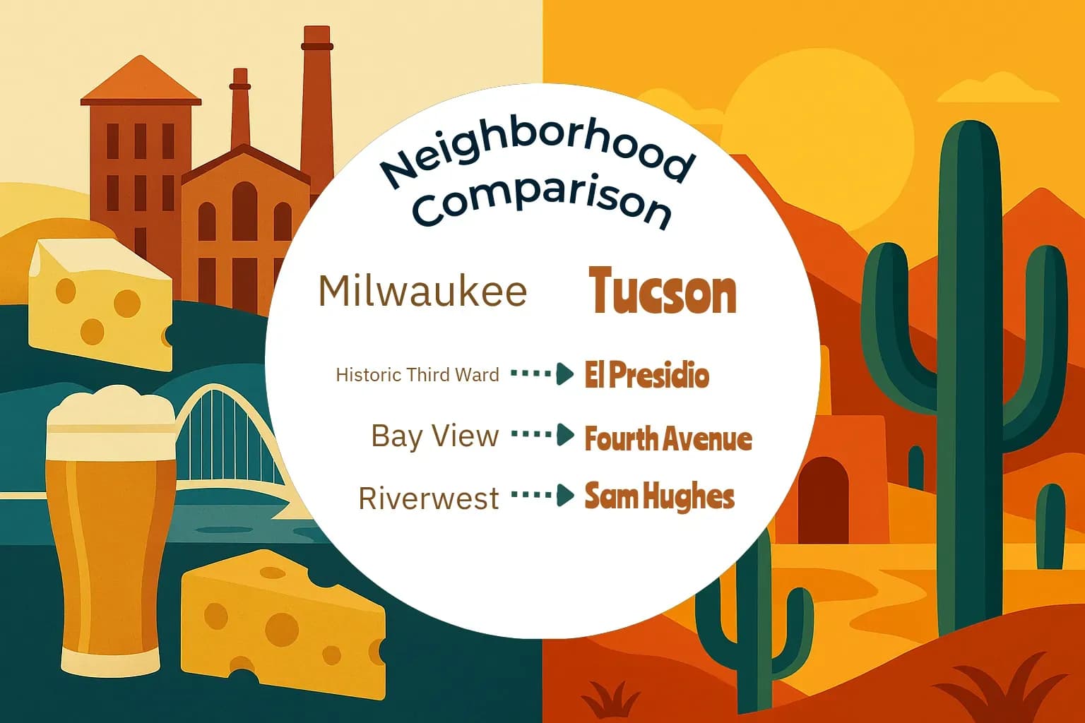 Milwaukee vs Tucson Neighborhood Comparison