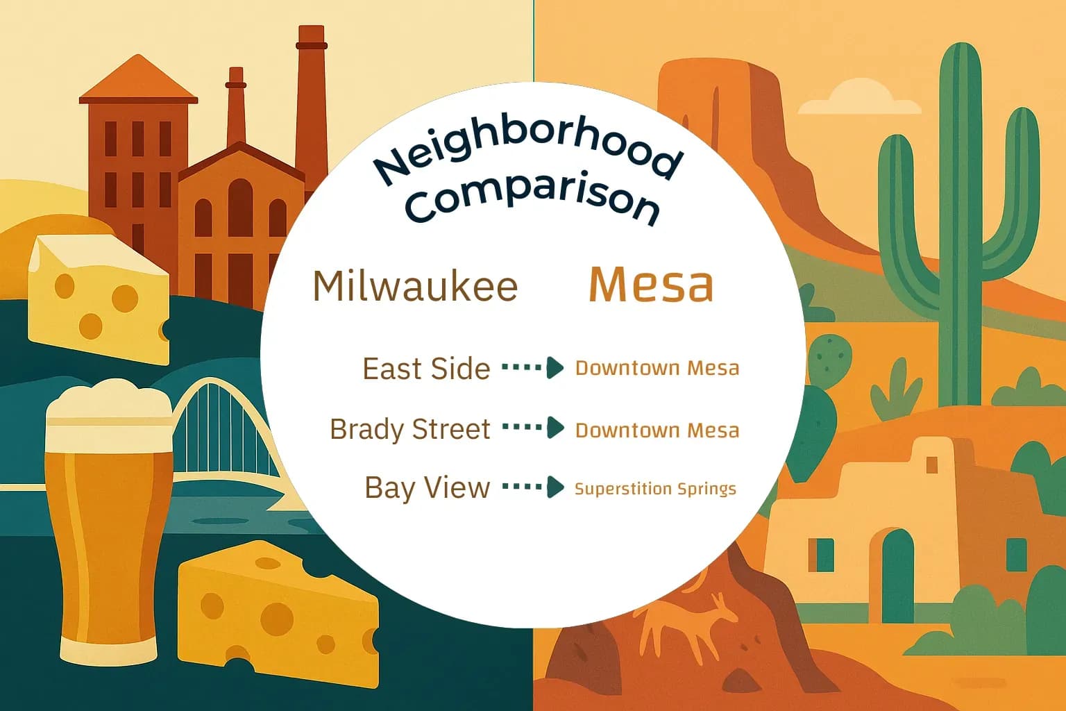 Milwaukee vs Mesa Neighborhood Comparison