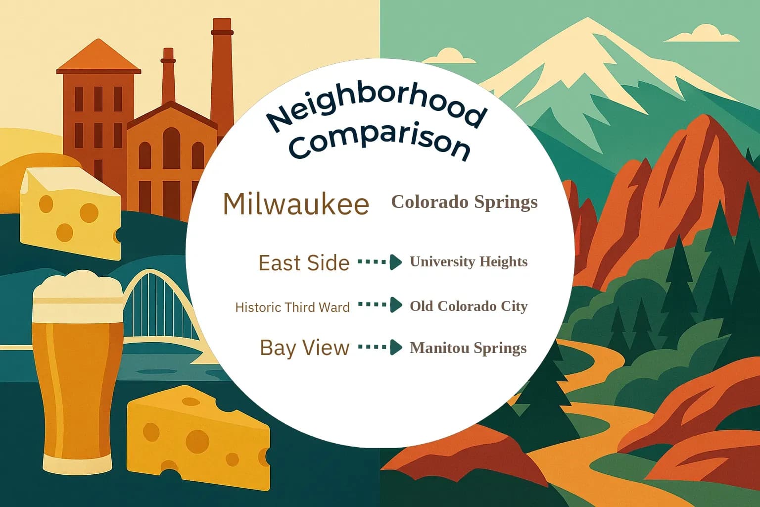 Milwaukee vs Colorado Springs Neighborhood Comparison