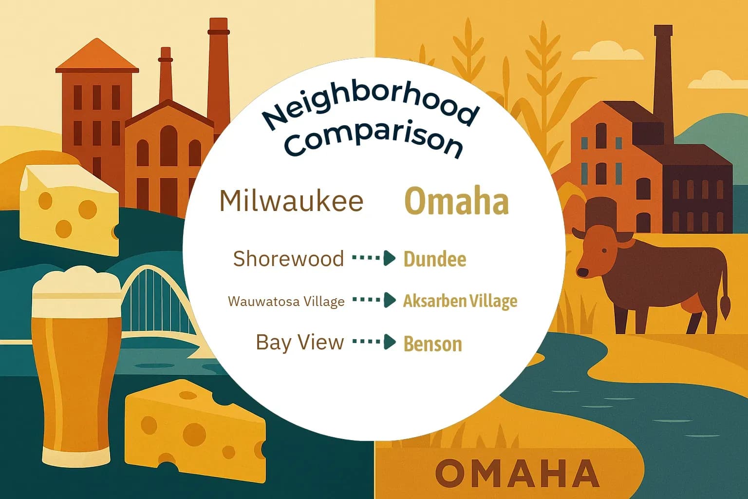 Milwaukee vs Omaha Neighborhood Comparison