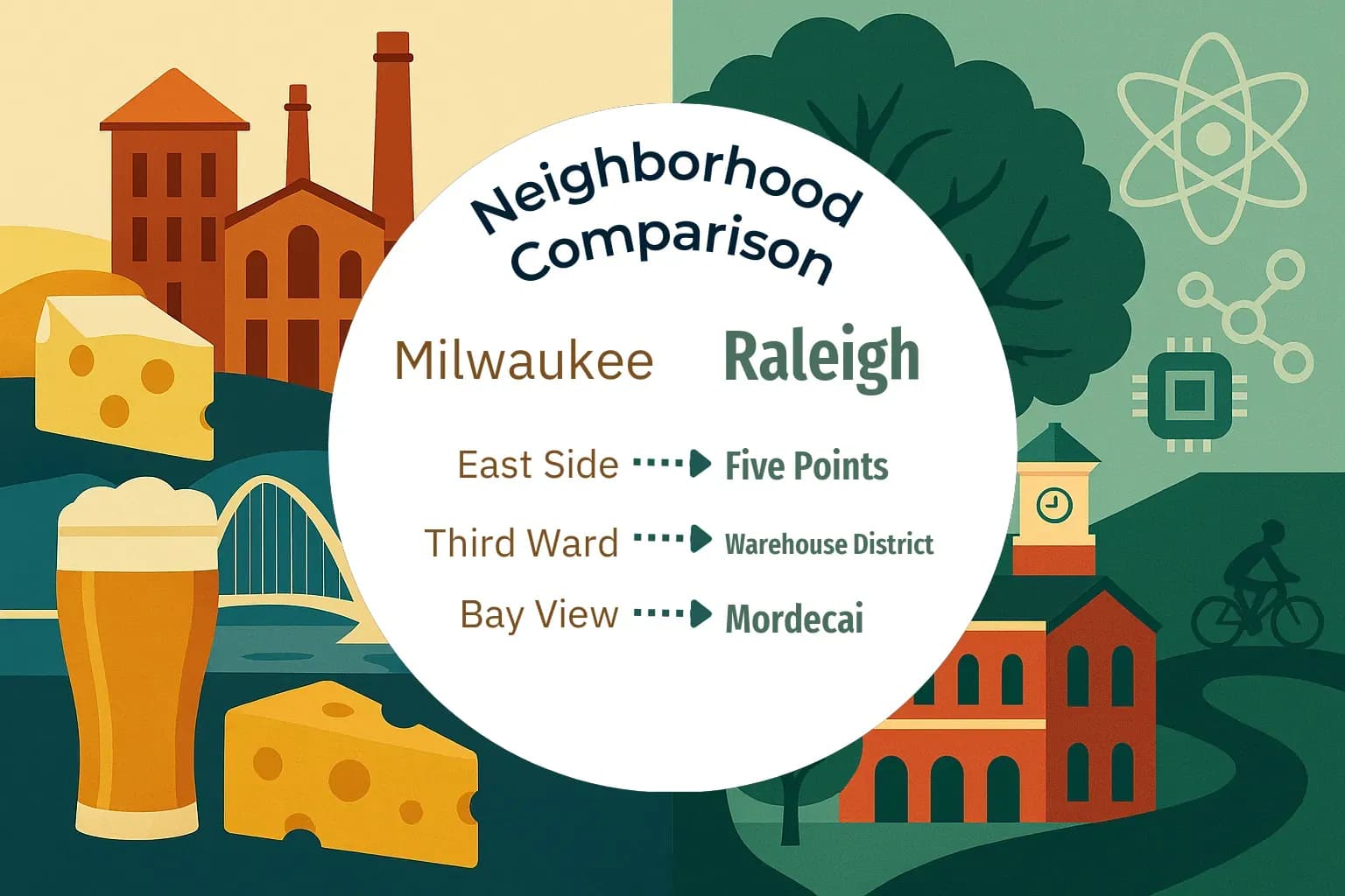 Milwaukee vs Raleigh Neighborhood Comparison