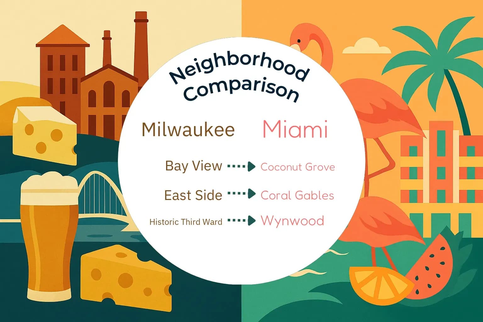 Milwaukee vs Miami Neighborhood Comparison