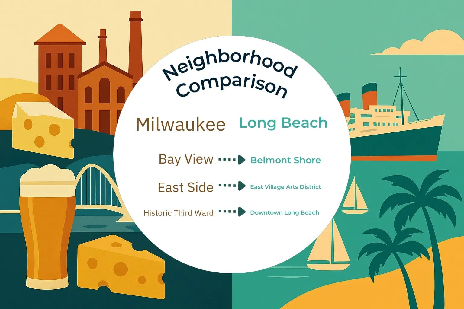 Milwaukee vs Long Beach Neighborhood Comparison