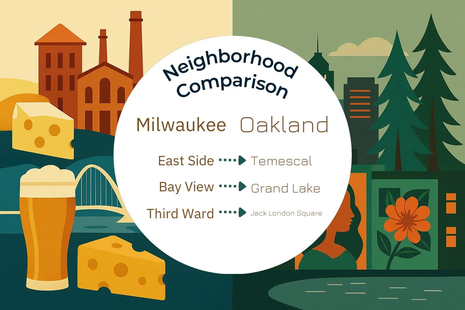 Milwaukee vs Oakland Neighborhood Comparison
