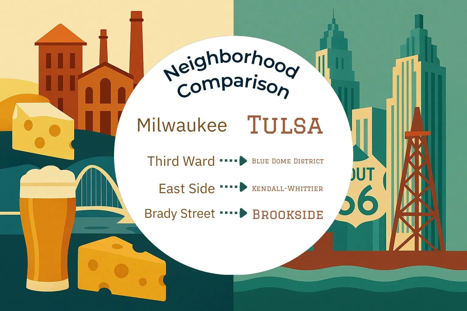Milwaukee vs Tulsa Neighborhood Comparison