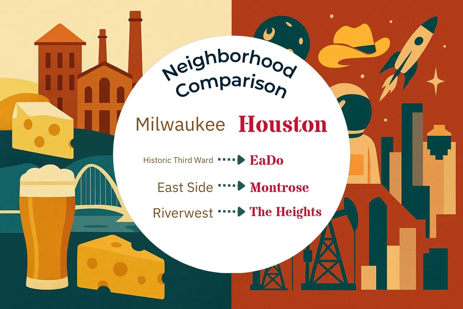 Milwaukee vs Houston Neighborhood Comparison