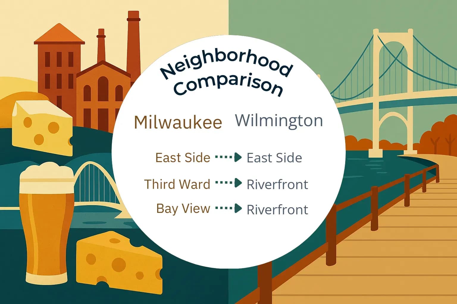 Milwaukee vs Wilmington Neighborhood Comparison