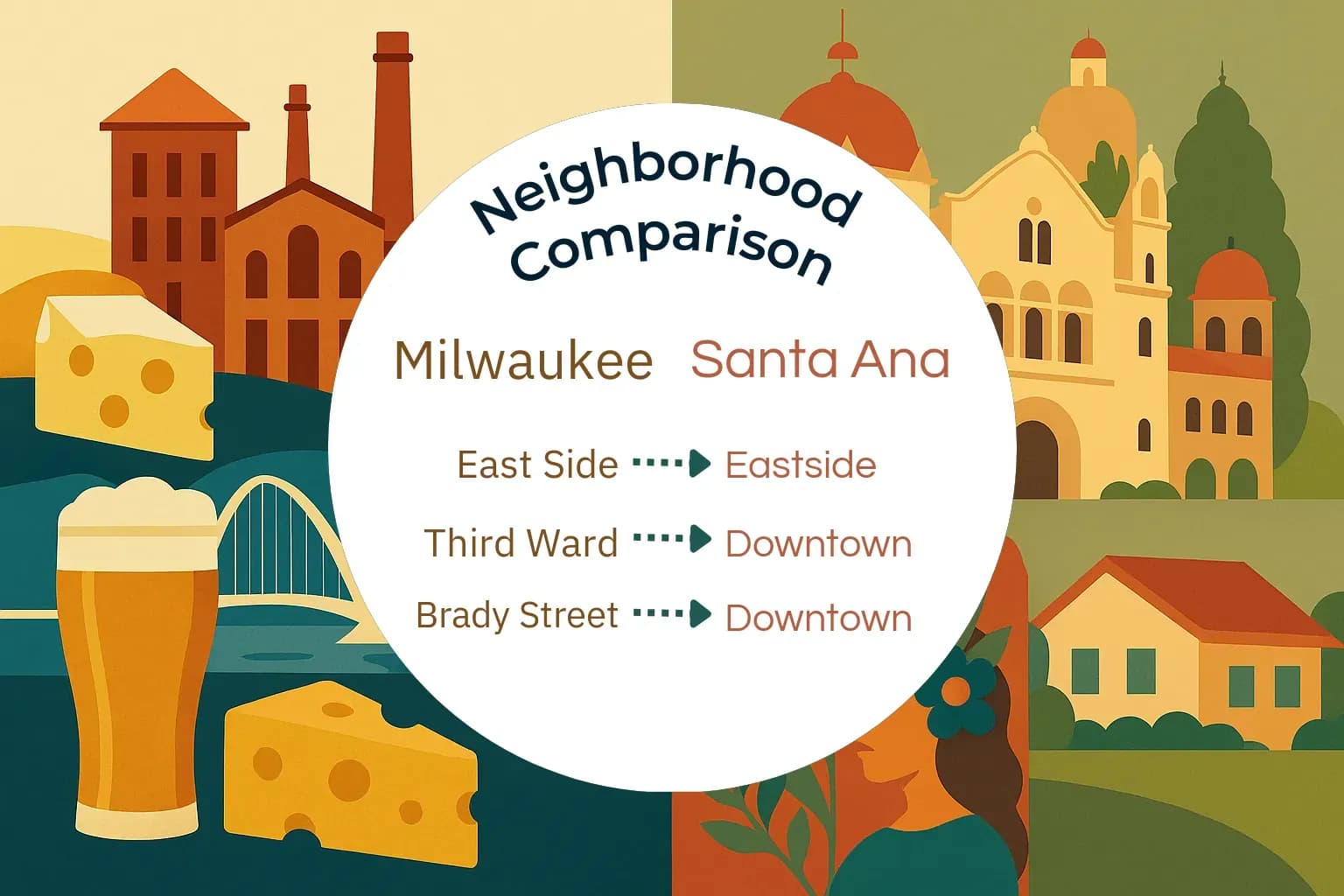 Milwaukee vs Santa Ana Neighborhood Comparison