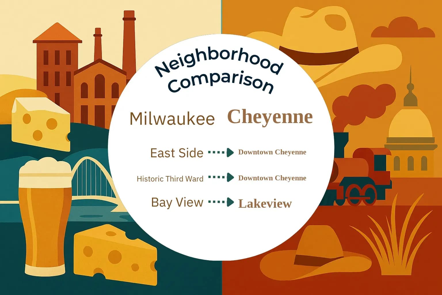 Milwaukee vs Cheyenne Neighborhood Comparison