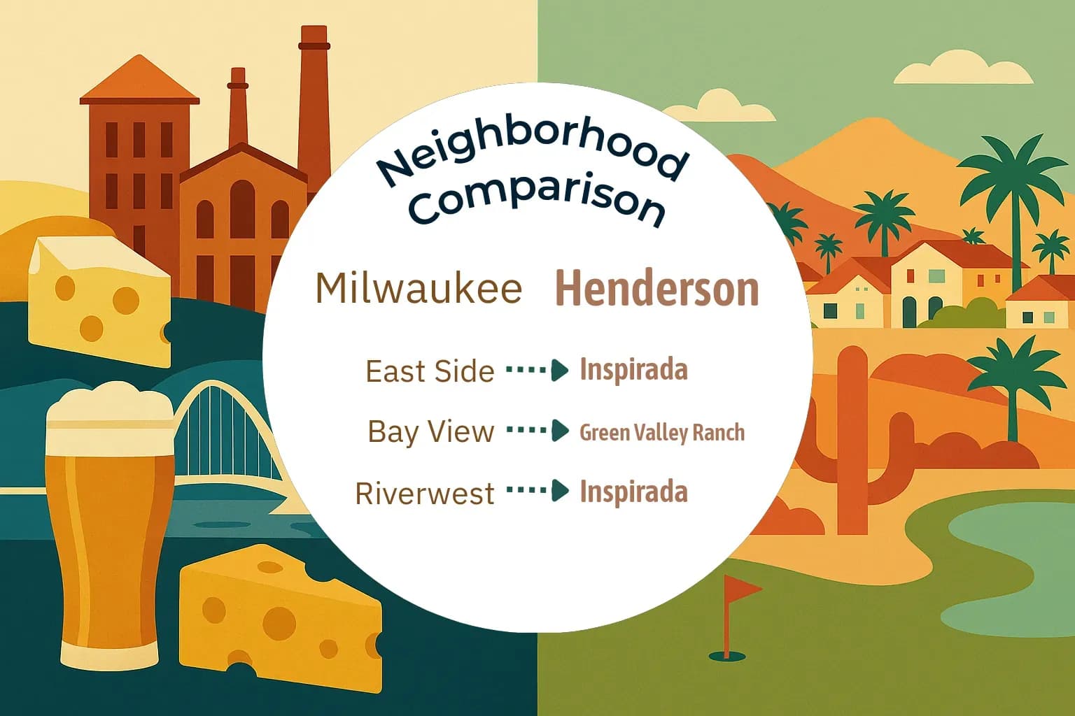 Milwaukee vs Henderson Neighborhood Comparison