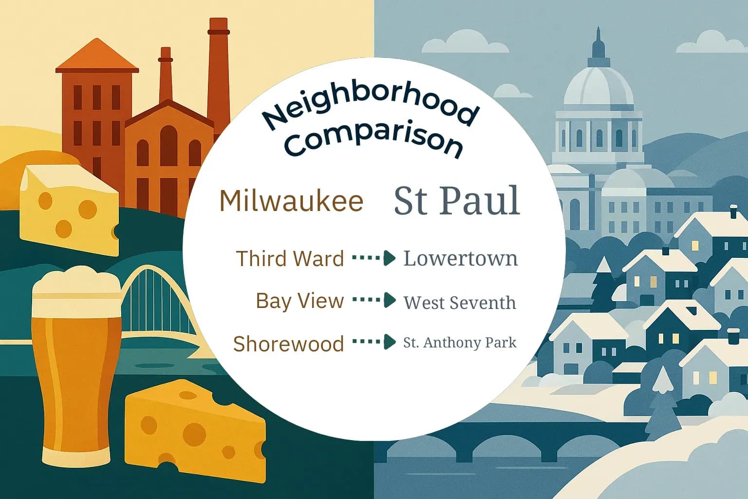 Milwaukee vs St. Paul Neighborhood Comparison