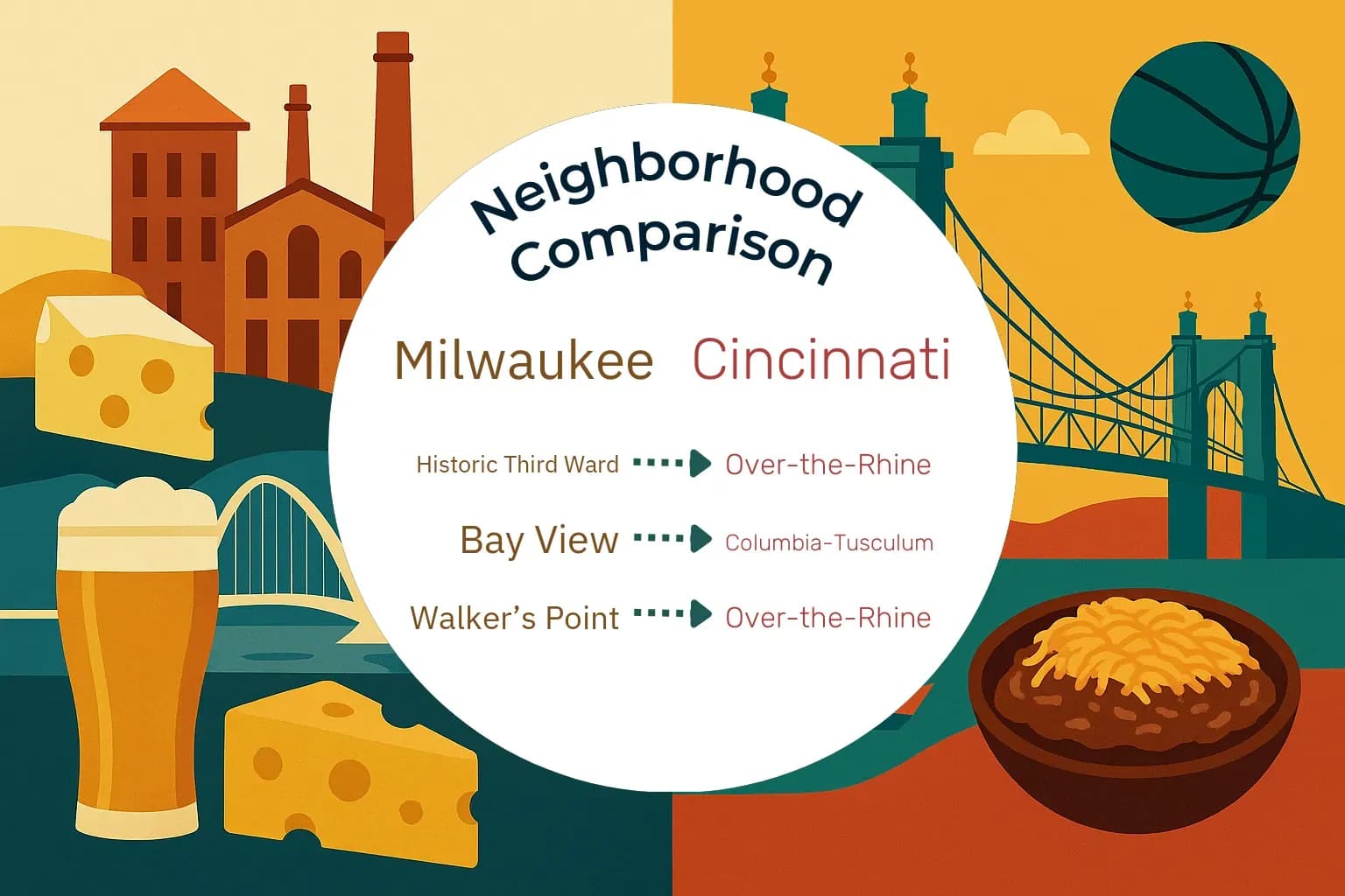 Milwaukee vs Cincinnati Neighborhood Comparison