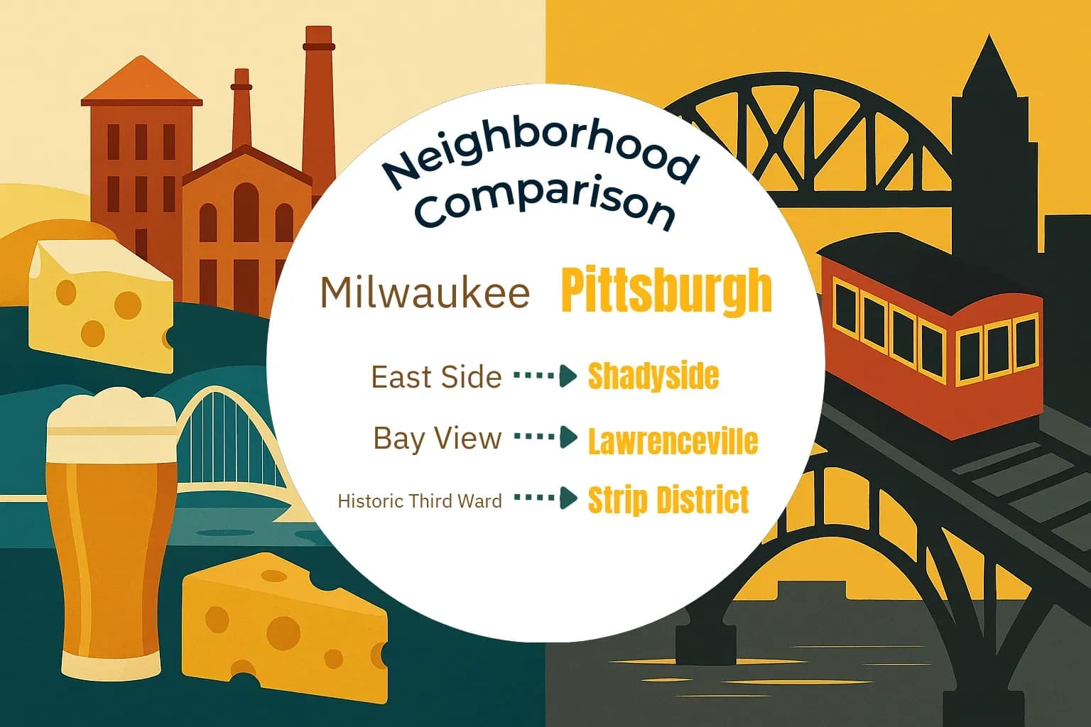 Milwaukee vs Pittsburgh Neighborhood Comparison