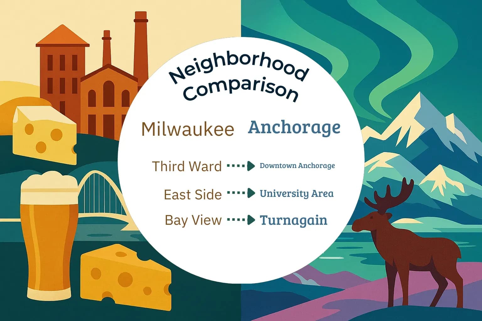 Milwaukee vs Anchorage Neighborhood Comparison
