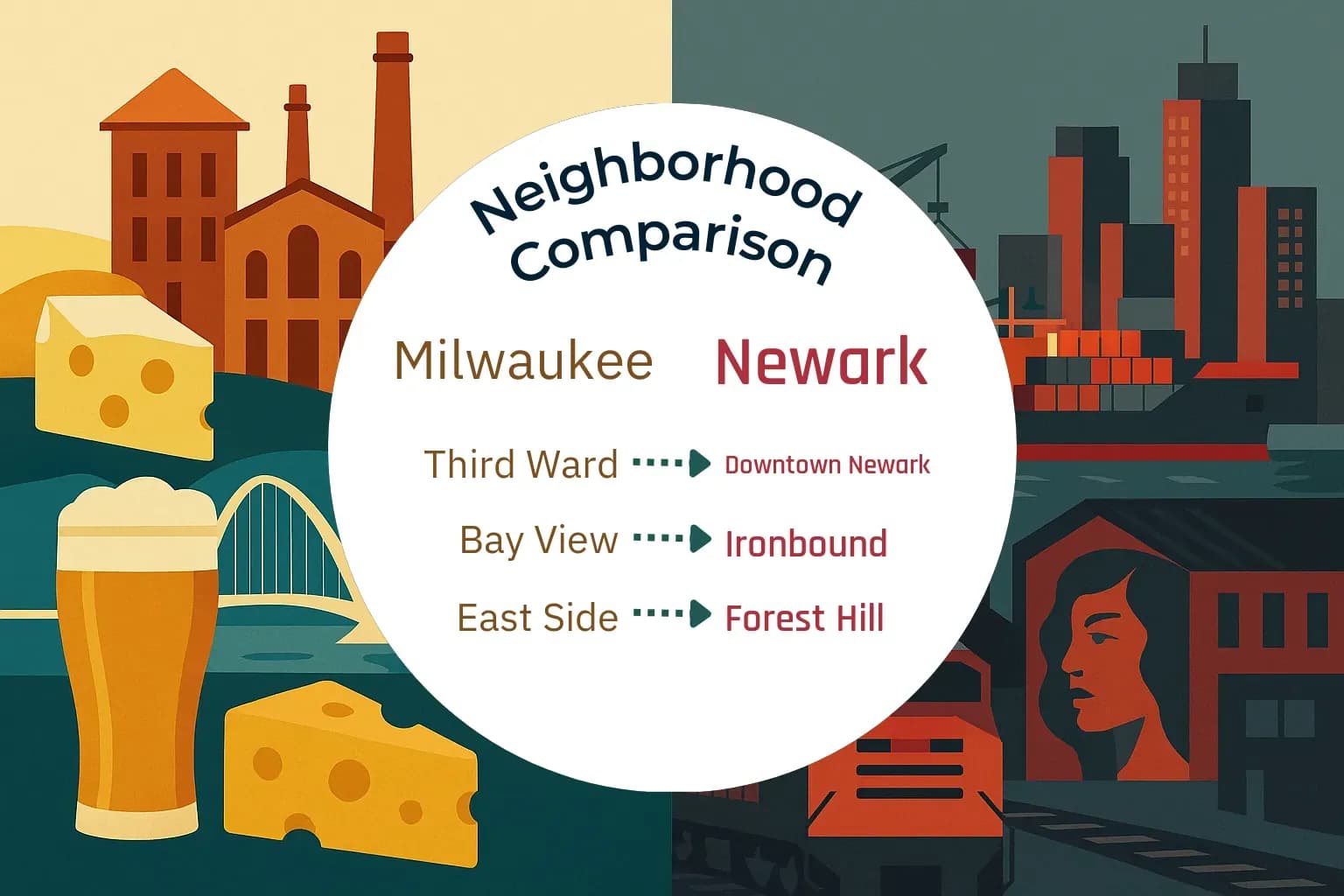 Milwaukee vs Newark Neighborhood Comparison