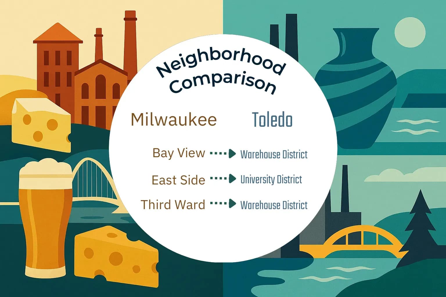 Milwaukee vs Toledo Neighborhood Comparison