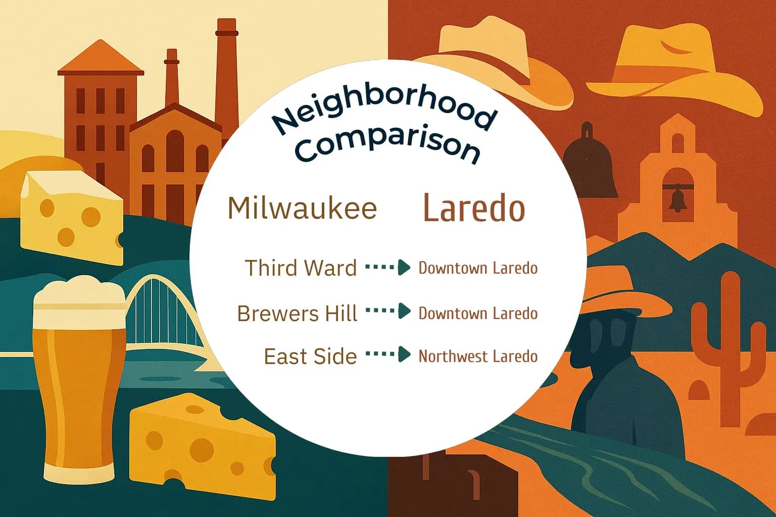 Milwaukee vs Laredo Neighborhood Comparison