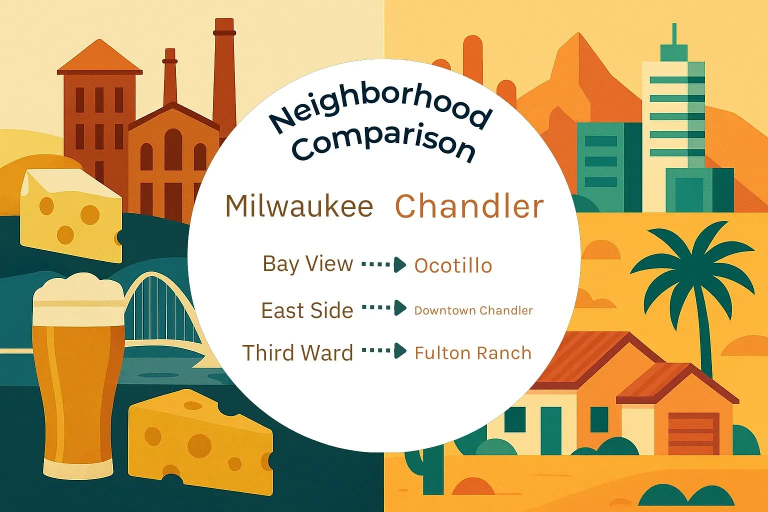 Milwaukee vs Chandler Neighborhood Comparison