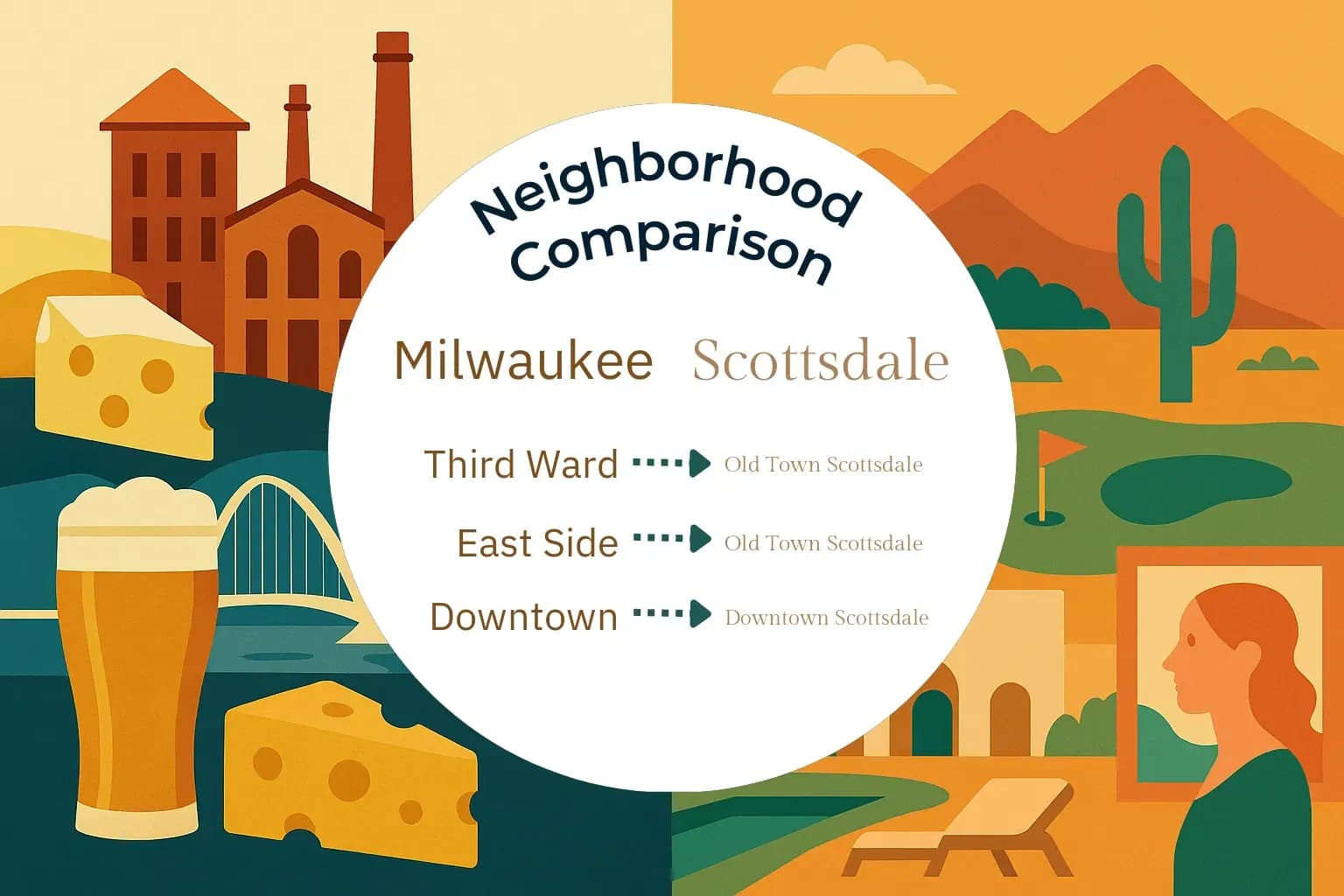 Milwaukee vs Scottsdale Neighborhood Comparison