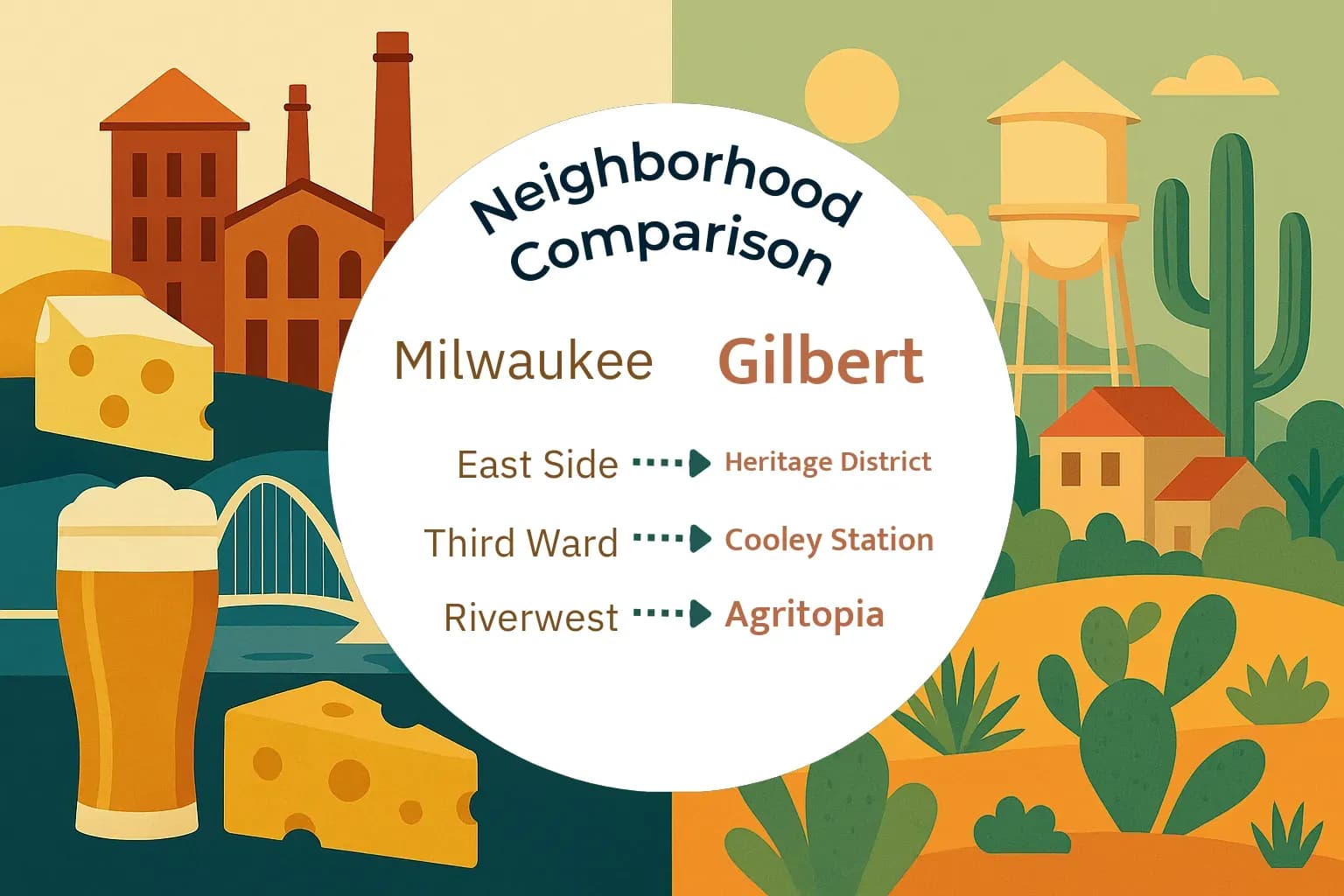 Milwaukee vs Gilbert Neighborhood Comparison