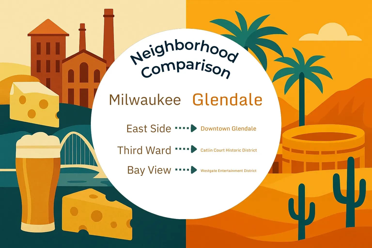 Milwaukee vs Glendale Neighborhood Comparison