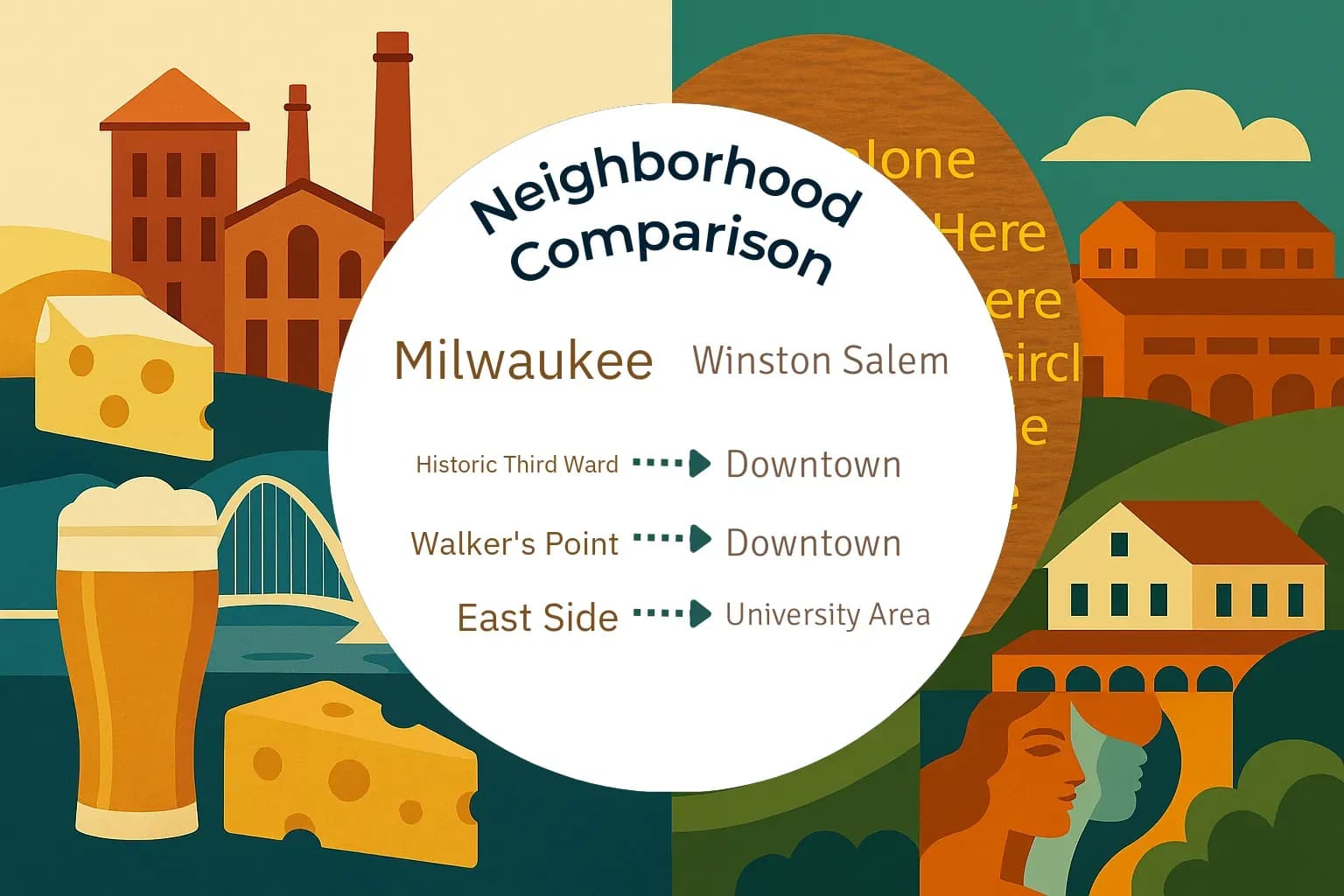 Milwaukee vs Winston Salem Neighborhood Comparison