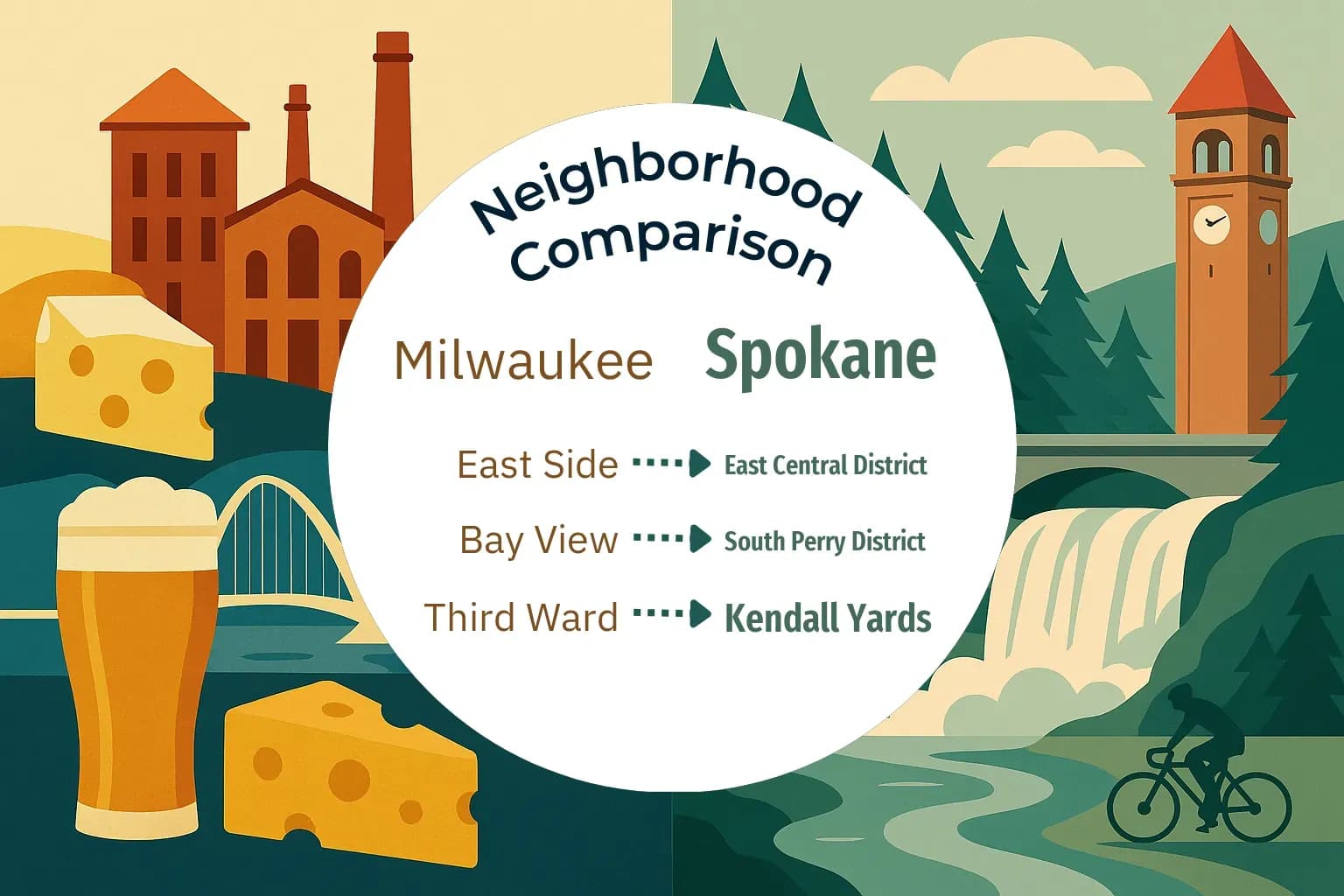 Milwaukee vs Spokane Neighborhood Comparison
