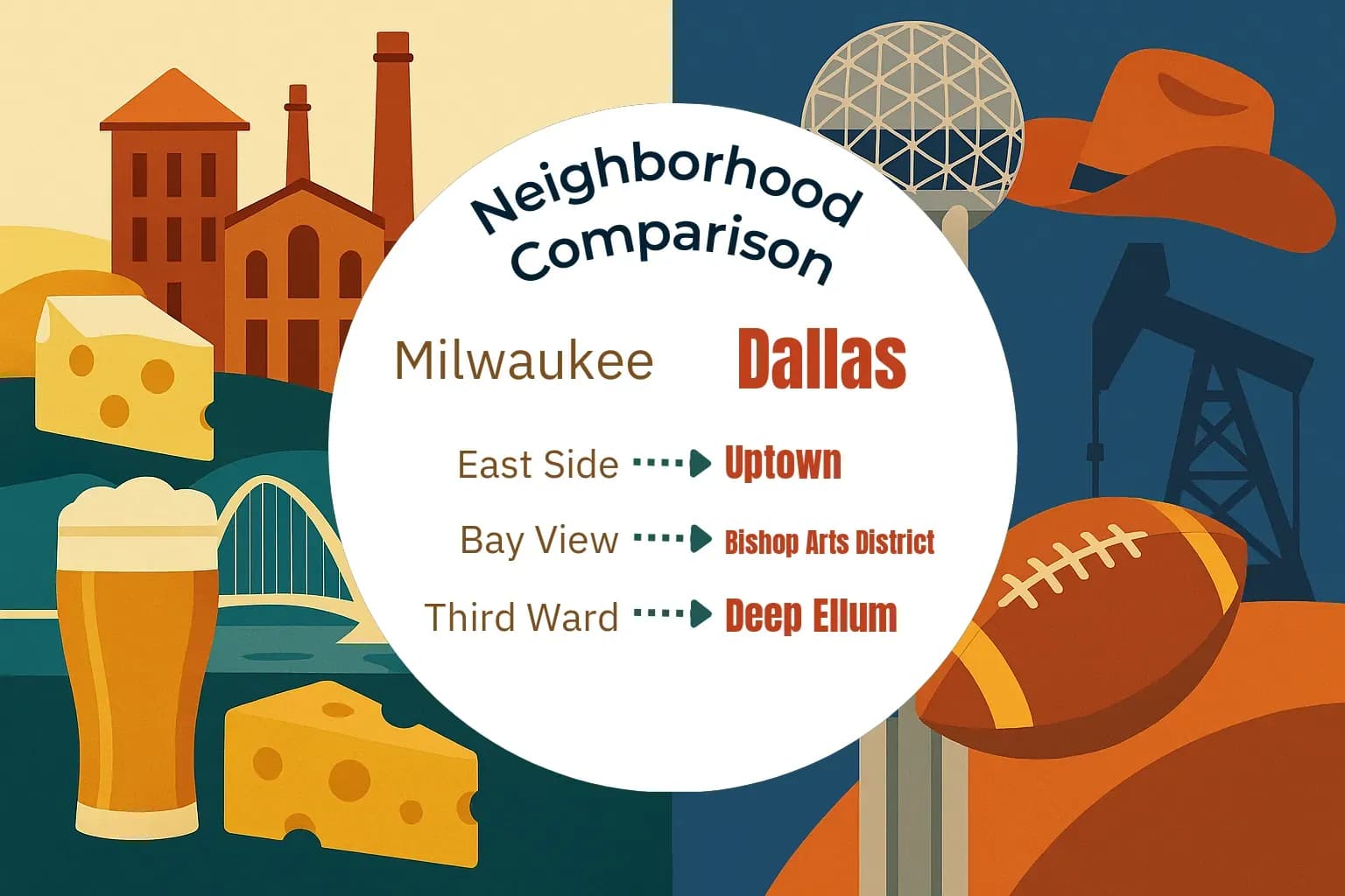 Milwaukee vs Dallas Neighborhood Comparison