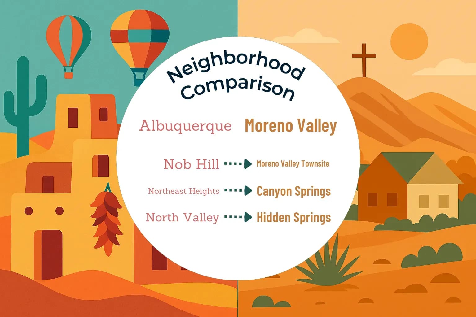Albuquerque vs Moreno Valley Neighborhood Comparison