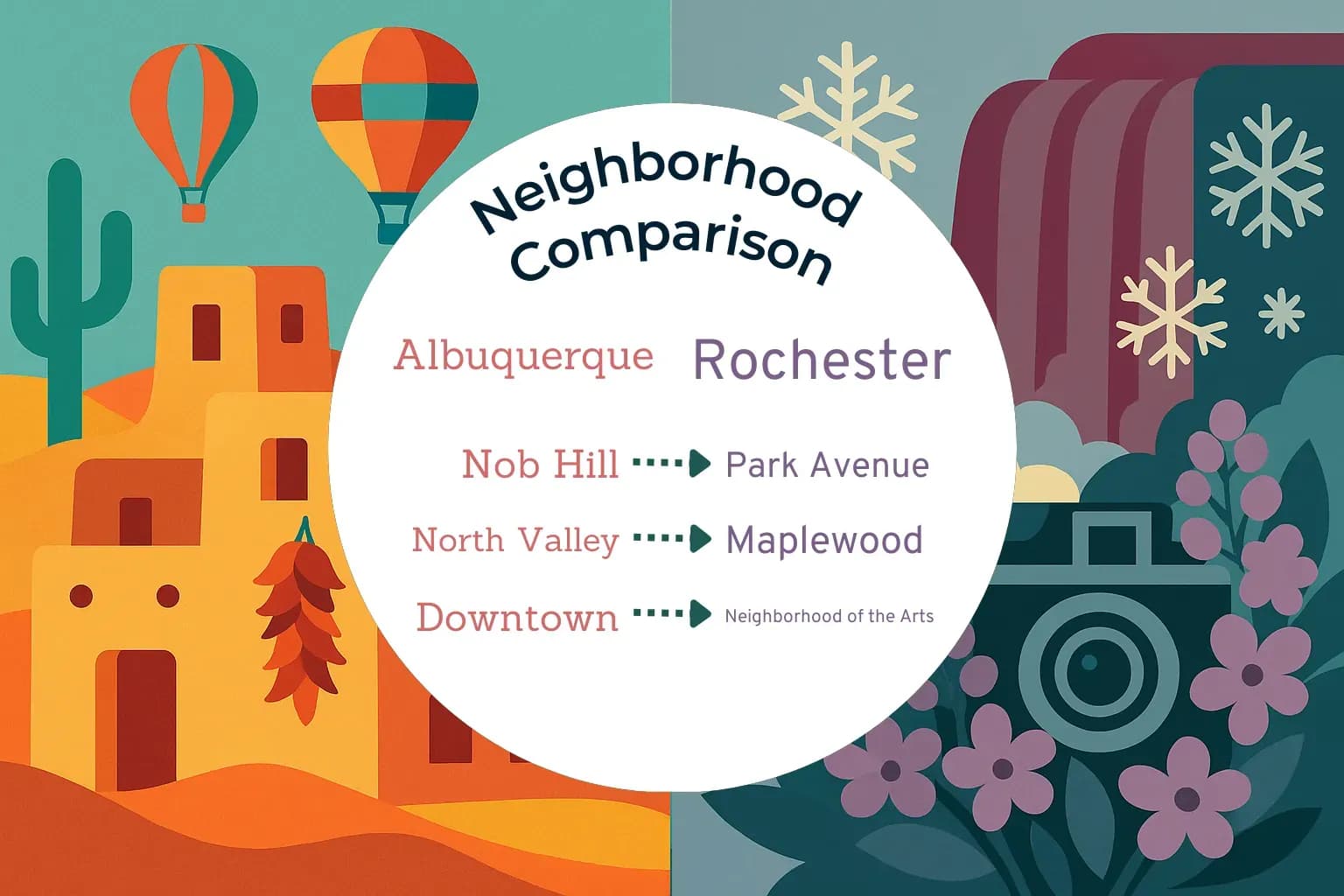 Albuquerque vs Rochester Neighborhood Comparison
