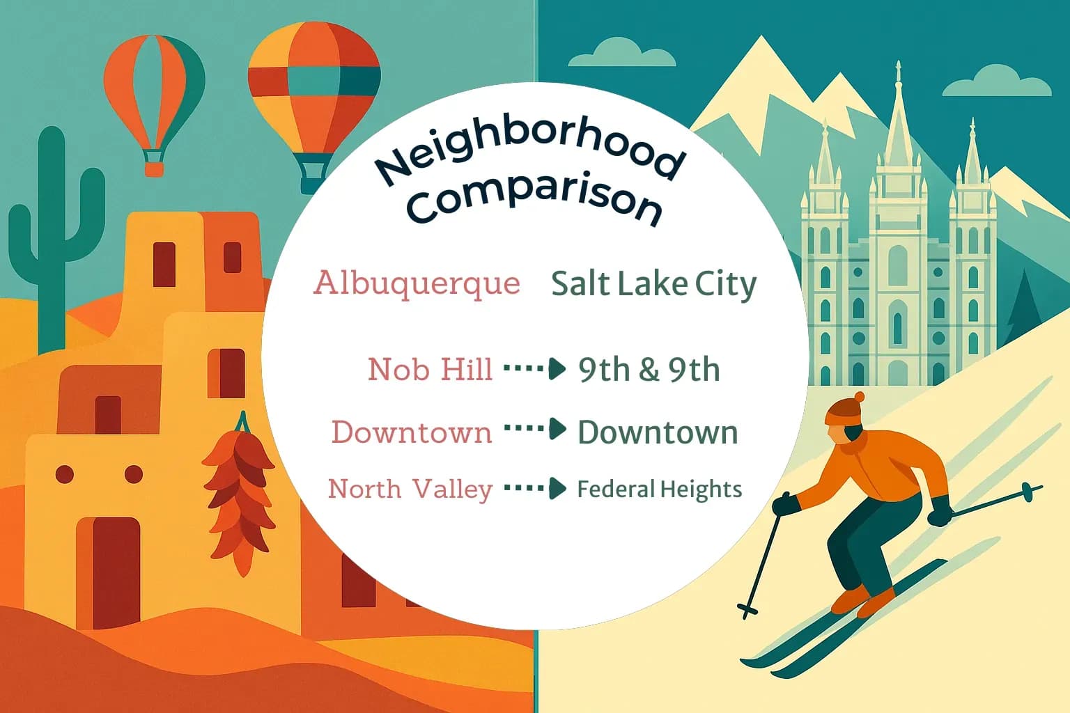 Albuquerque vs Salt Lake City Neighborhood Comparison
