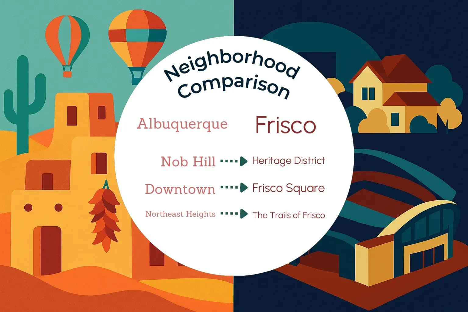Albuquerque vs Frisco Neighborhood Comparison