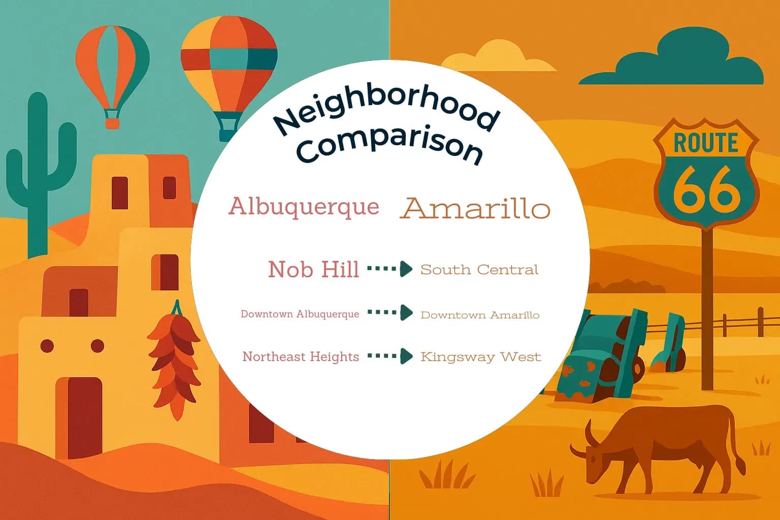 Albuquerque vs Amarillo Neighborhood Comparison