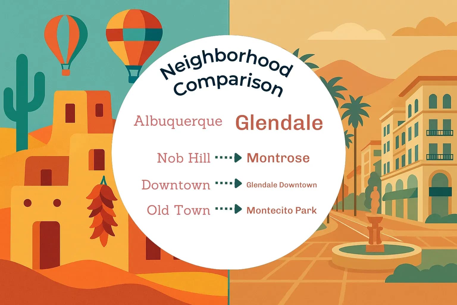 Albuquerque vs Glendale Neighborhood Comparison