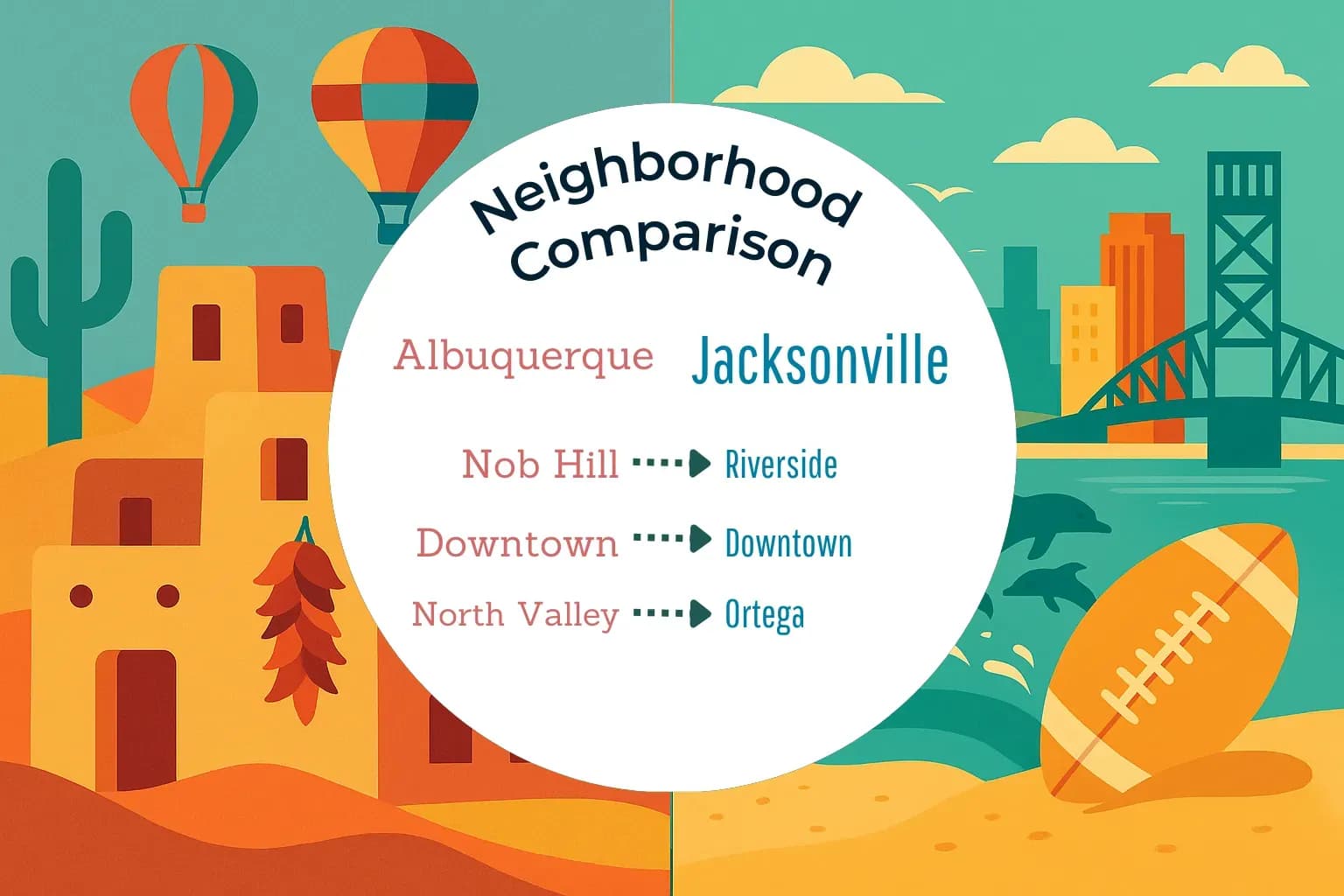 Albuquerque vs Jacksonville Neighborhood Comparison