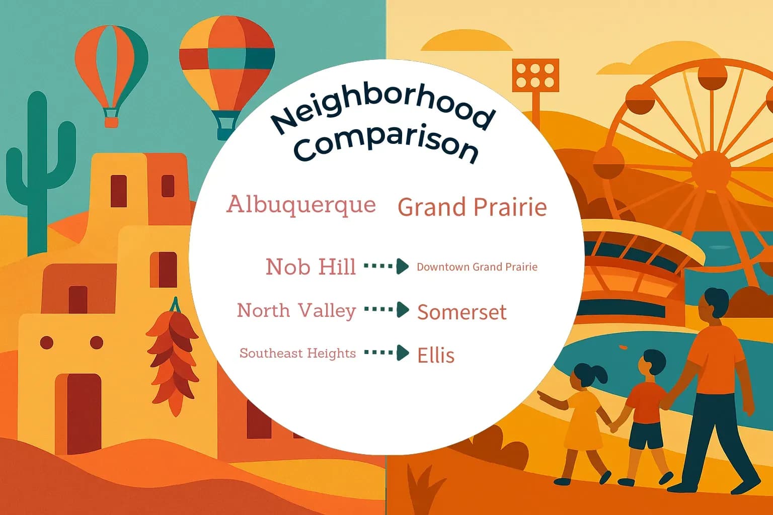 Albuquerque vs Grand Prairie Neighborhood Comparison