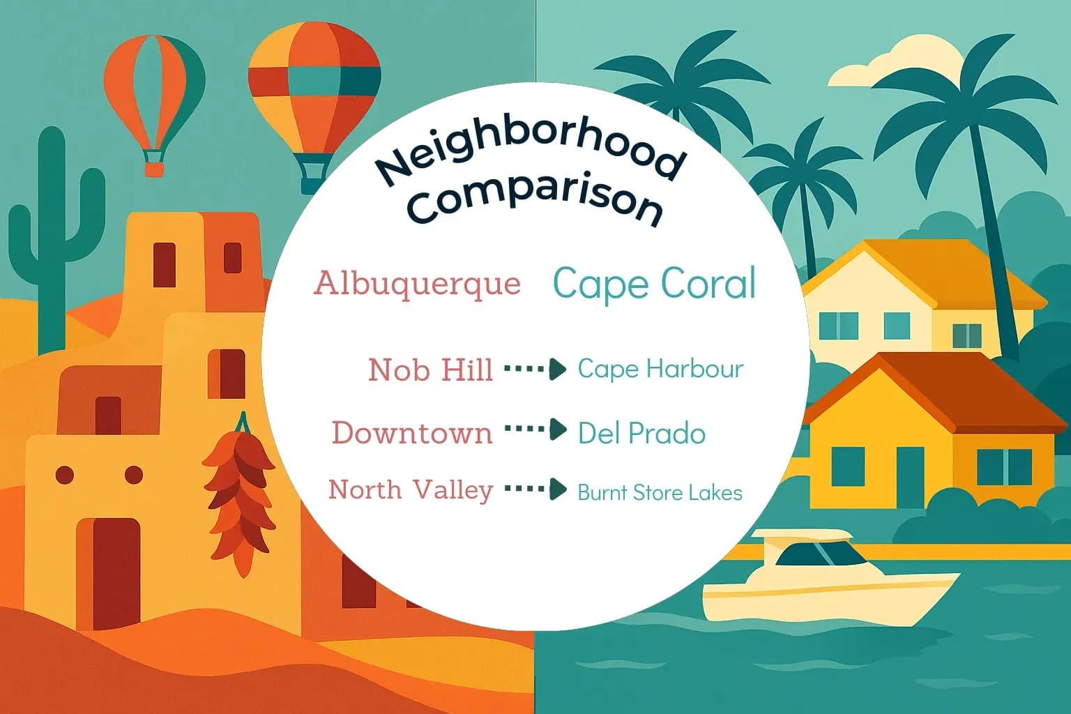 Albuquerque vs Cape Coral Neighborhood Comparison