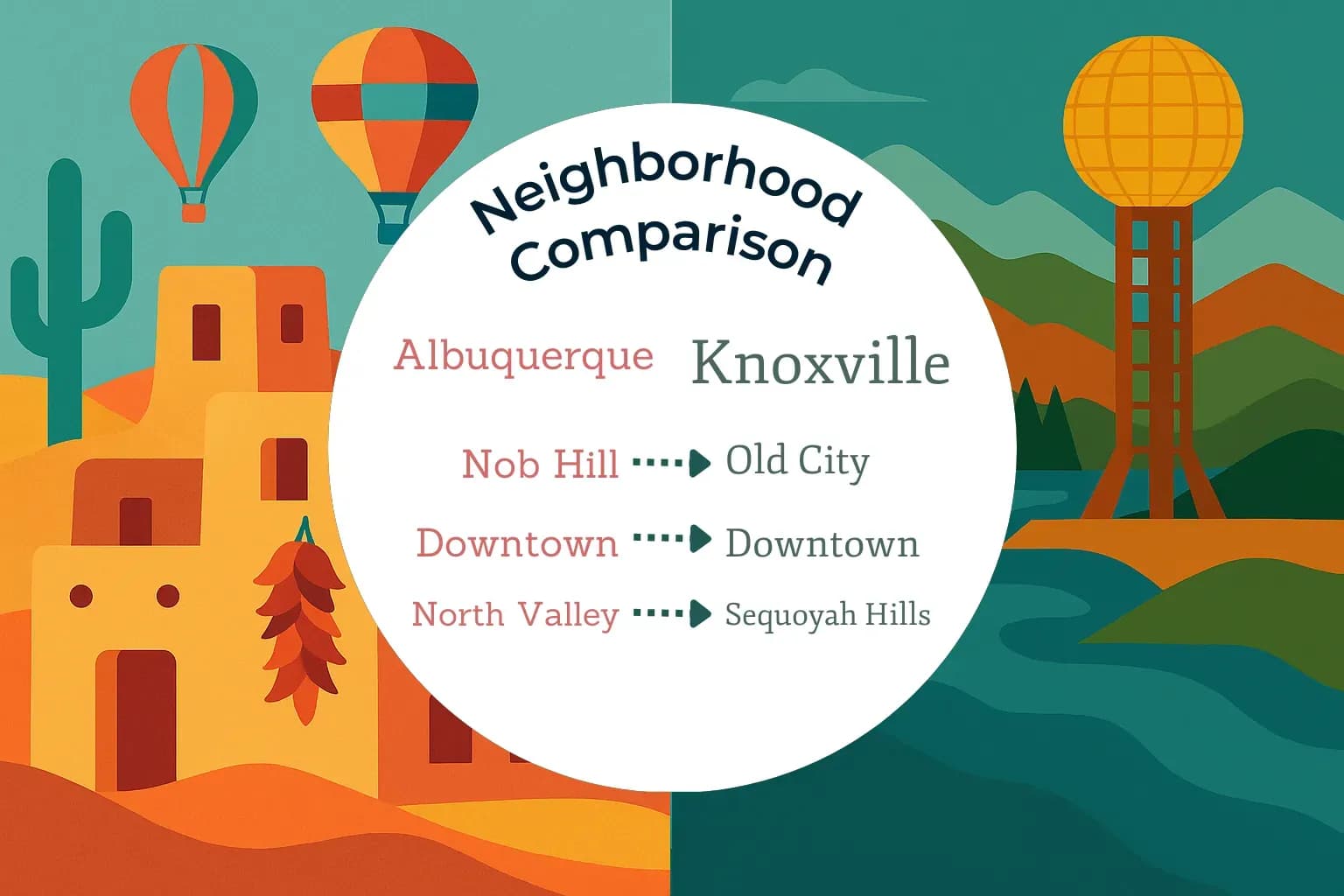 Albuquerque vs Knoxville Neighborhood Comparison
